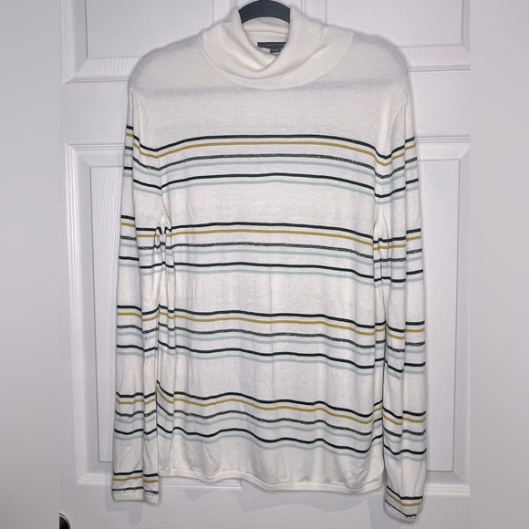 Ann Taylor Women’s Mock Neck top - Striped - Size XXL - Picture 1 of 7